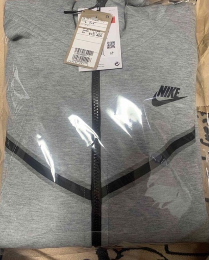 NIKE テックフリース フルジップフーディ グレー sizeL