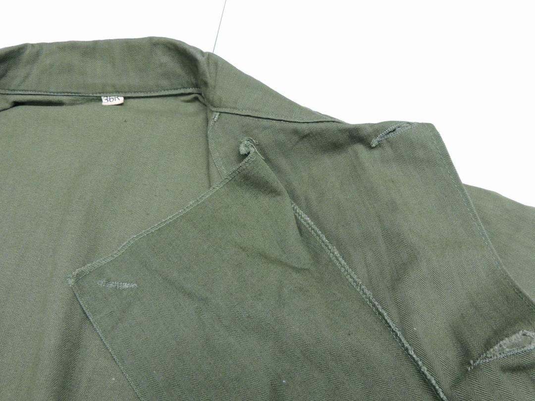 40S VINTAGE US ARMY 大戦M-43 HBTジャケット尿素ボタン
