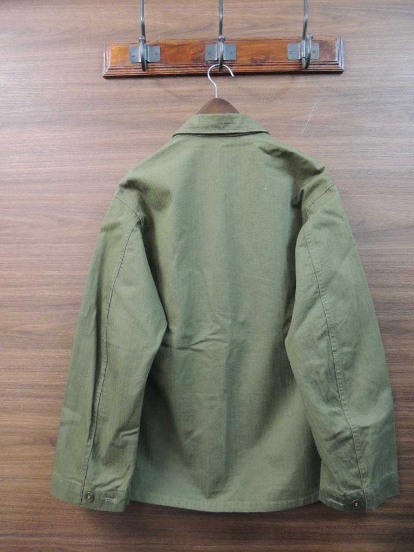 40S VINTAGE US ARMY 大戦M-43 HBTジャケット尿素ボタン