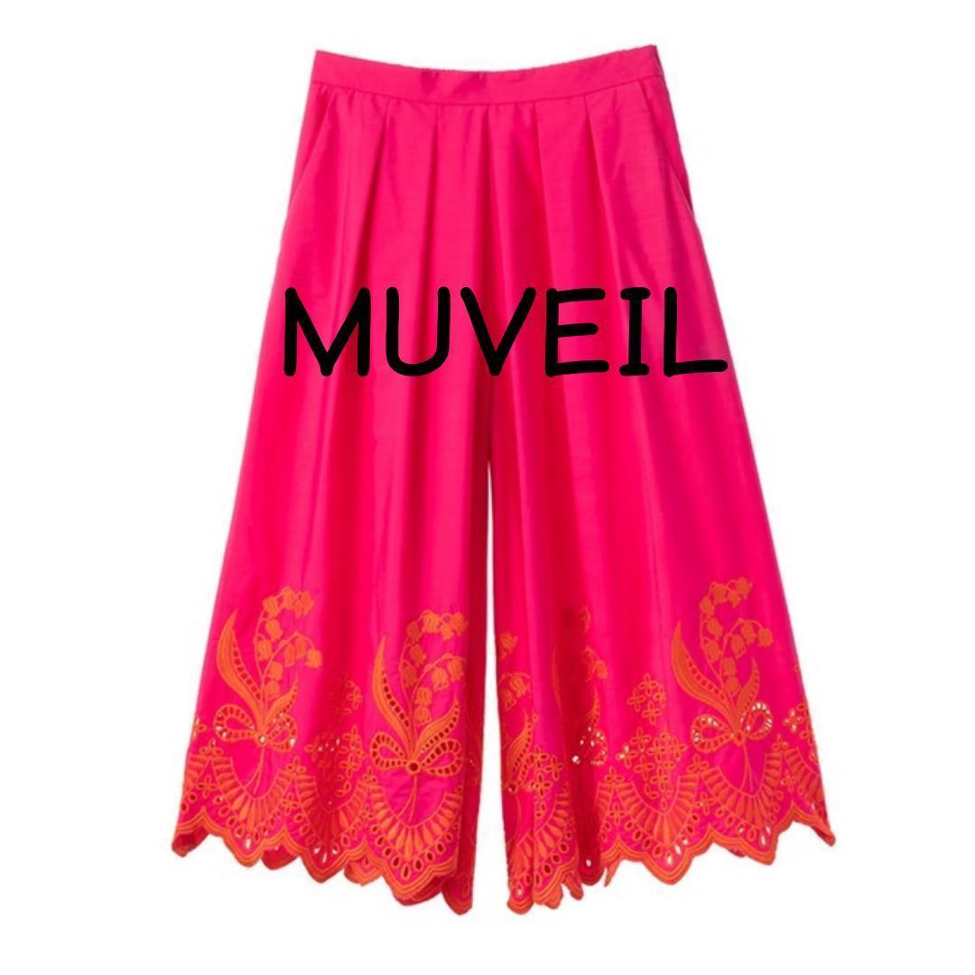 初売りセール 美品】MUVEIL キュロットスカート スズランレース ミュベール パンツ