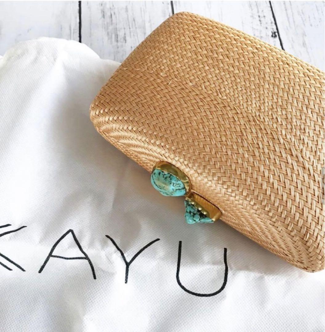KAYU - KAYU JEN STRAW かごバッグ ショルダー クラッチの通販