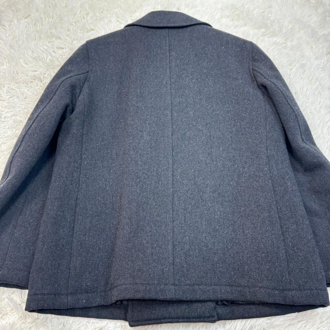 極美品・希少✨バーバリーブルーレーベル ウールピーコート ダブル M メンズ