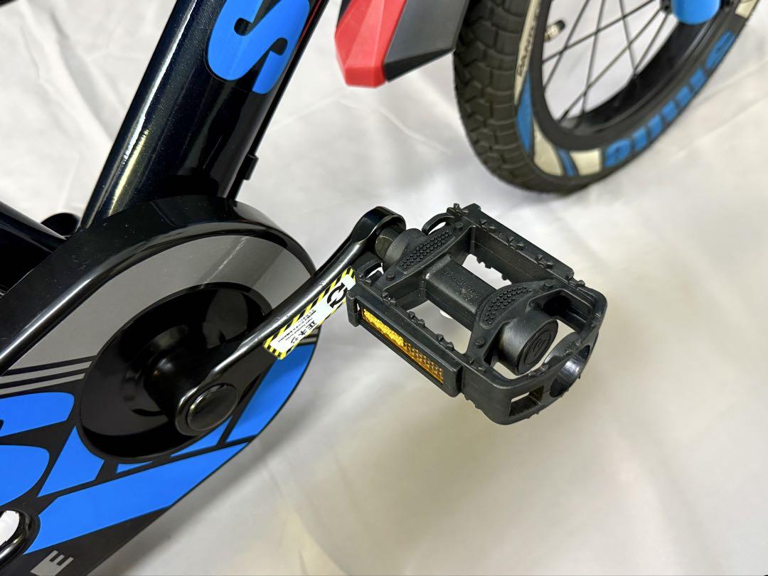 14インチ PANTHER SMILE 子供用自転車 補助輪付き ブラックブルー