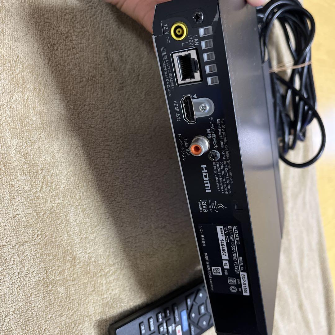 SONY ブルーレイプレーヤー リモコン付き　BDP-S1500