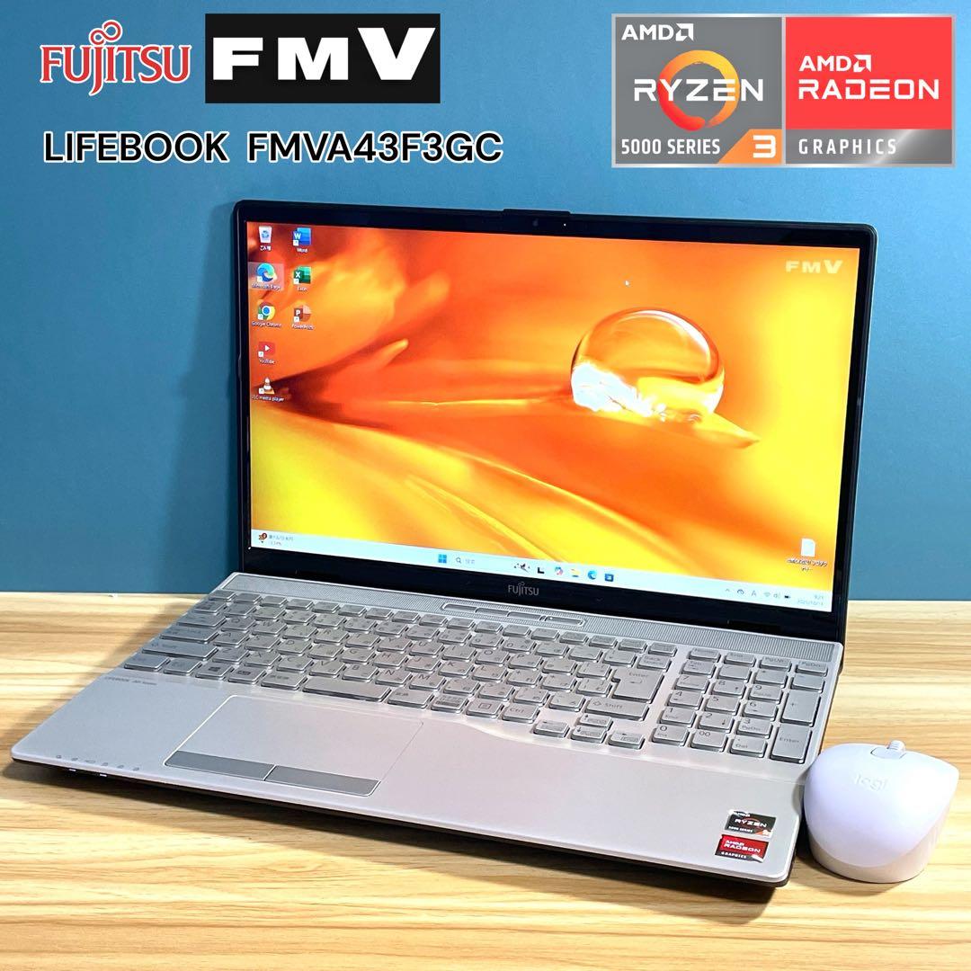 富士通 LIFEBOOK AH/Ryzen3/16GB/NVMeSSD512GB