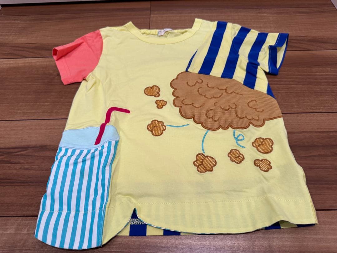 土日限定価格 ベイビーチアー ポップコーンTシャツ 110