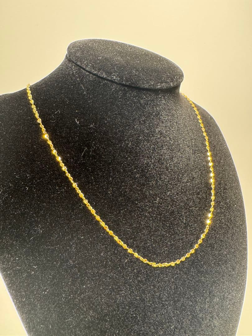 《美品/日本製18金》K18 ゴールド チェーンネックレス2.03g