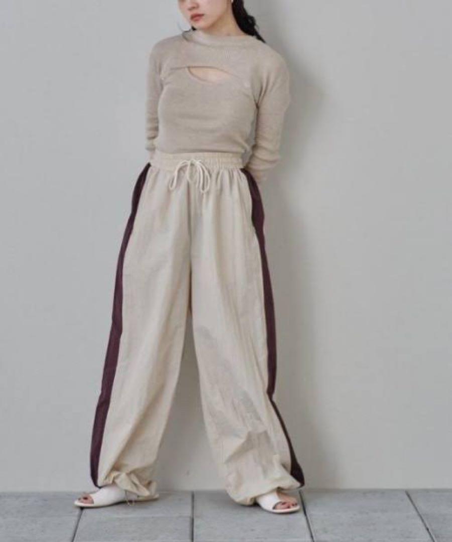 todayful Nylon Line Pants