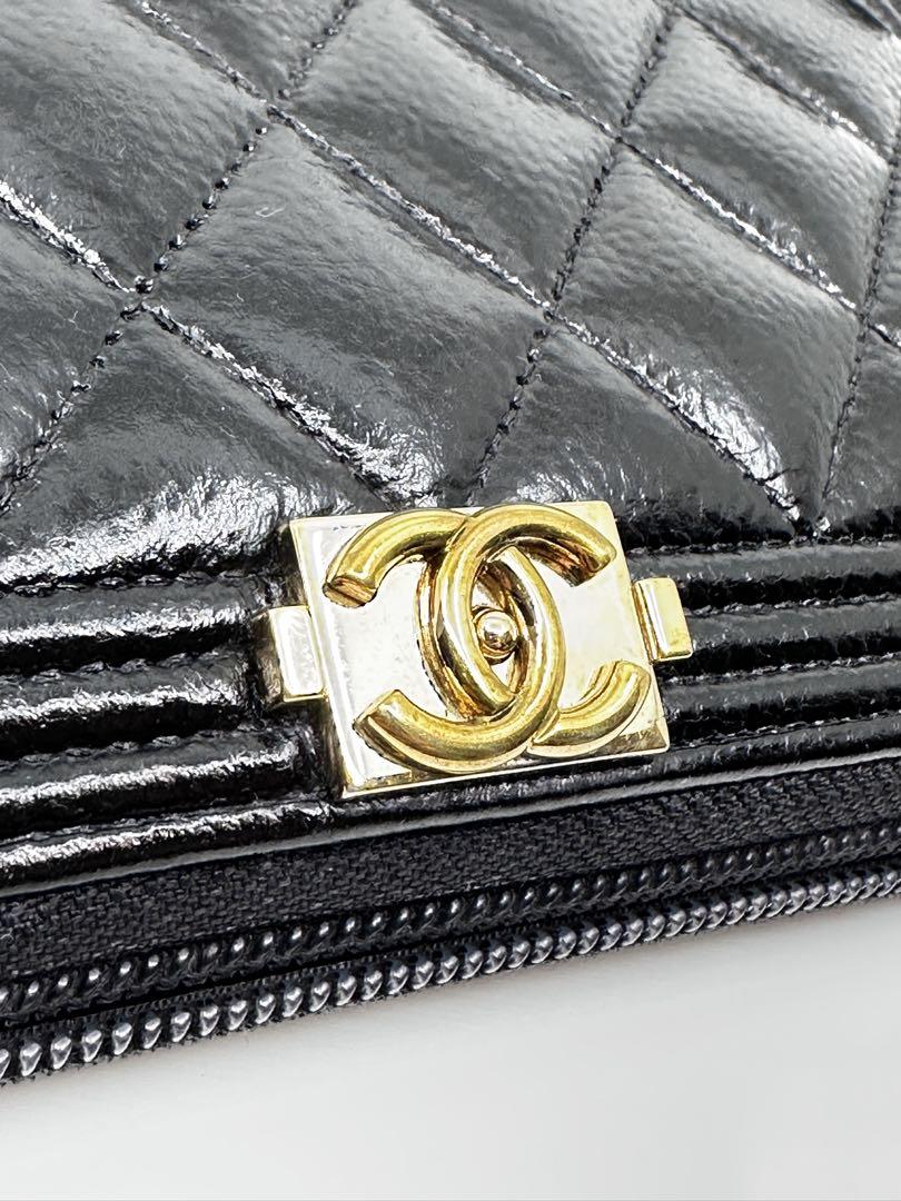 半額 50％OFFの通販 CHANEL ボーイシャネル 長財布29番台 キルティング ブラック 小物