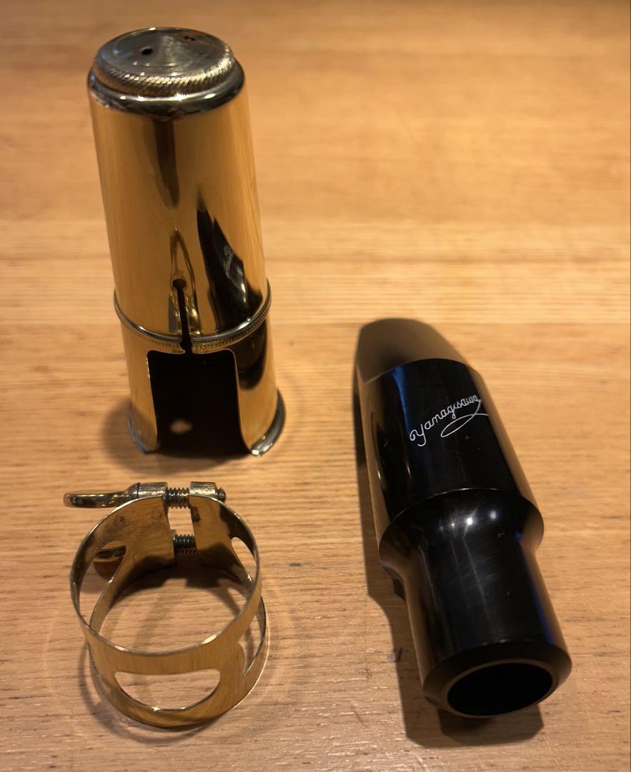 ヤナギサワ　テナーサックスマウスピース 4 リガチャー&金属製キャップ付き