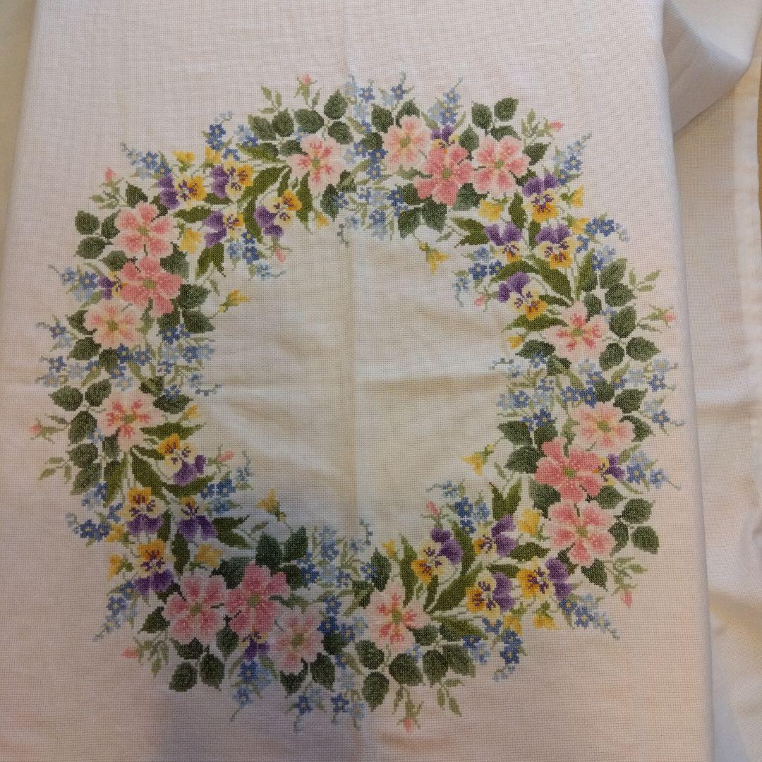 【Kokoro】新作　クロスステッチ　ハンドメイド完成品【39】