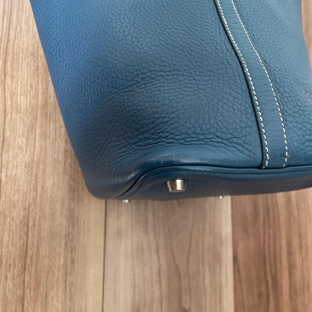 ★HERMES★ピコタン　ブルージーン