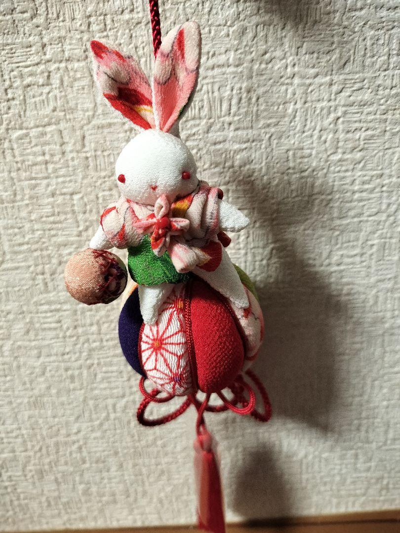 やんちゃんページ！ミニうさちゃんお雛様吊るし飾り！うさちゃんたちの吊るし！