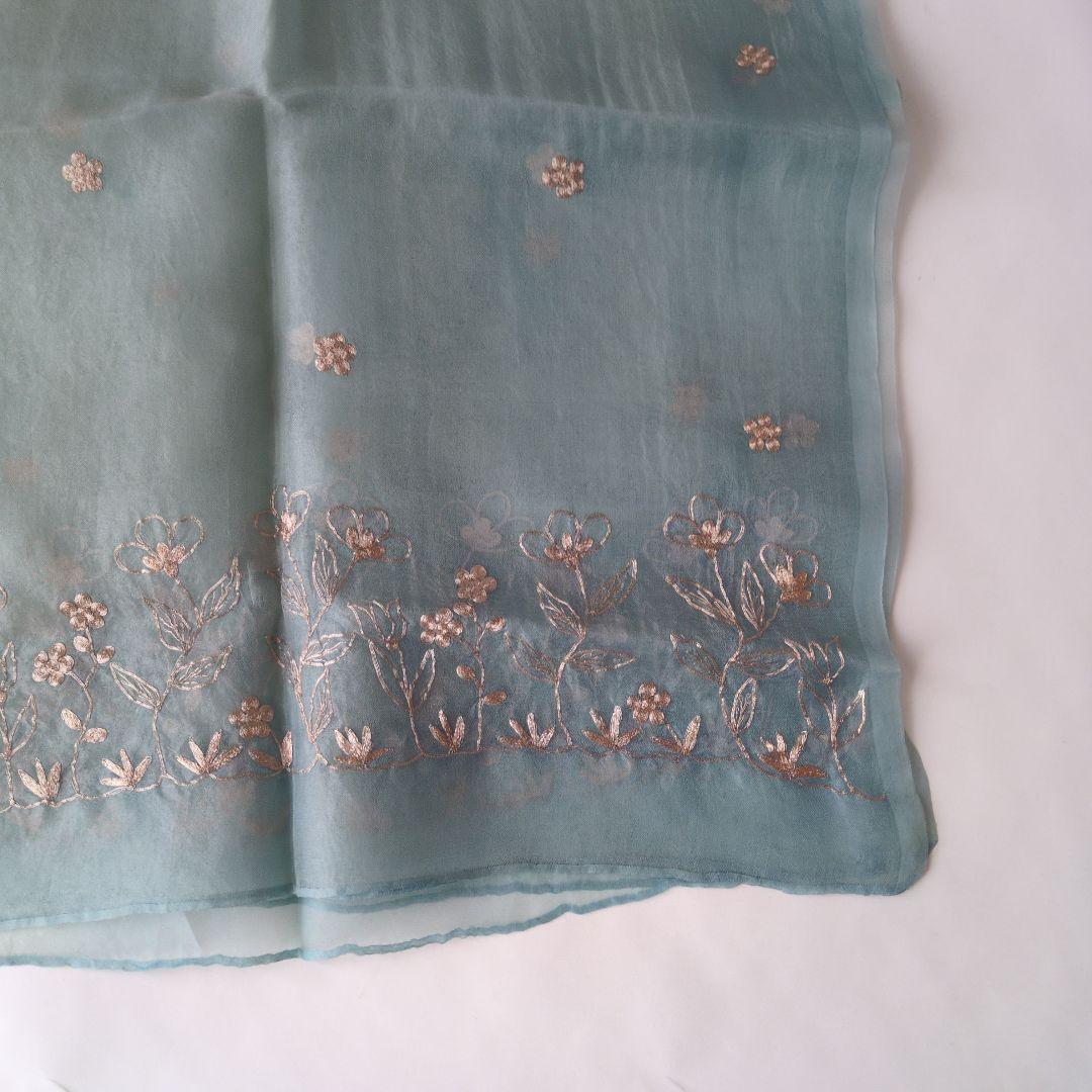 楽天市場】ストール 刺繍 花柄 春夏 uvカット 薄手 レディース