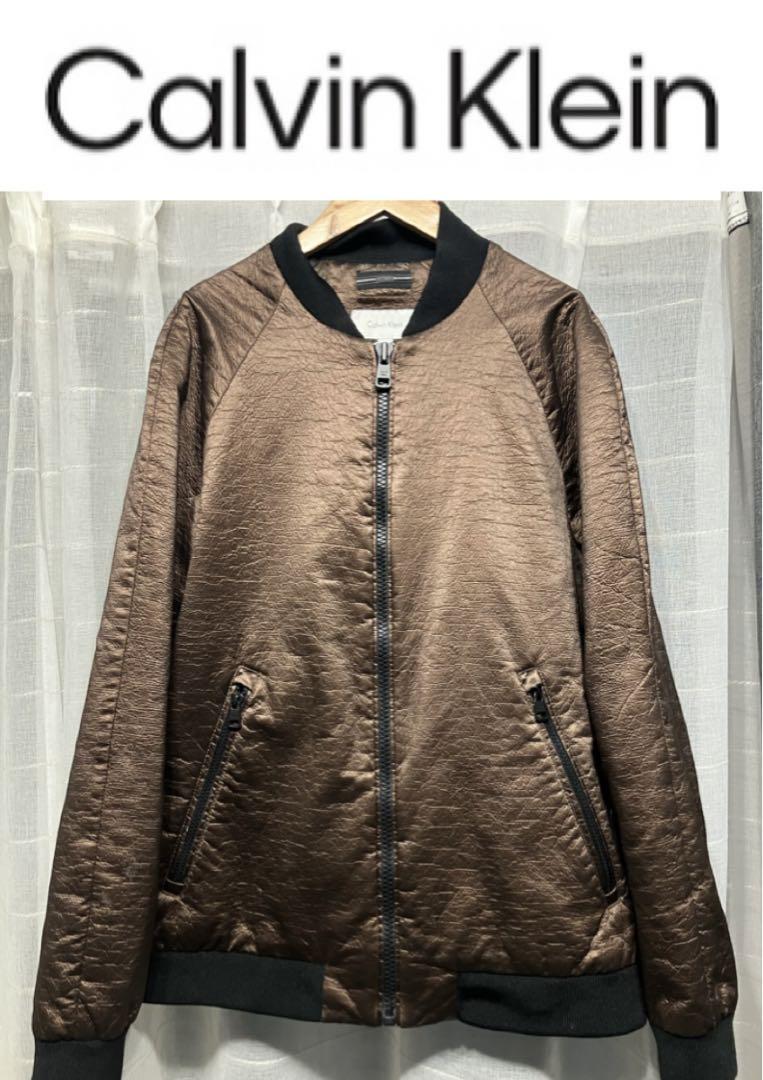 Calvin Klein MA-1ジャケット M ブラウン カルバンクライン