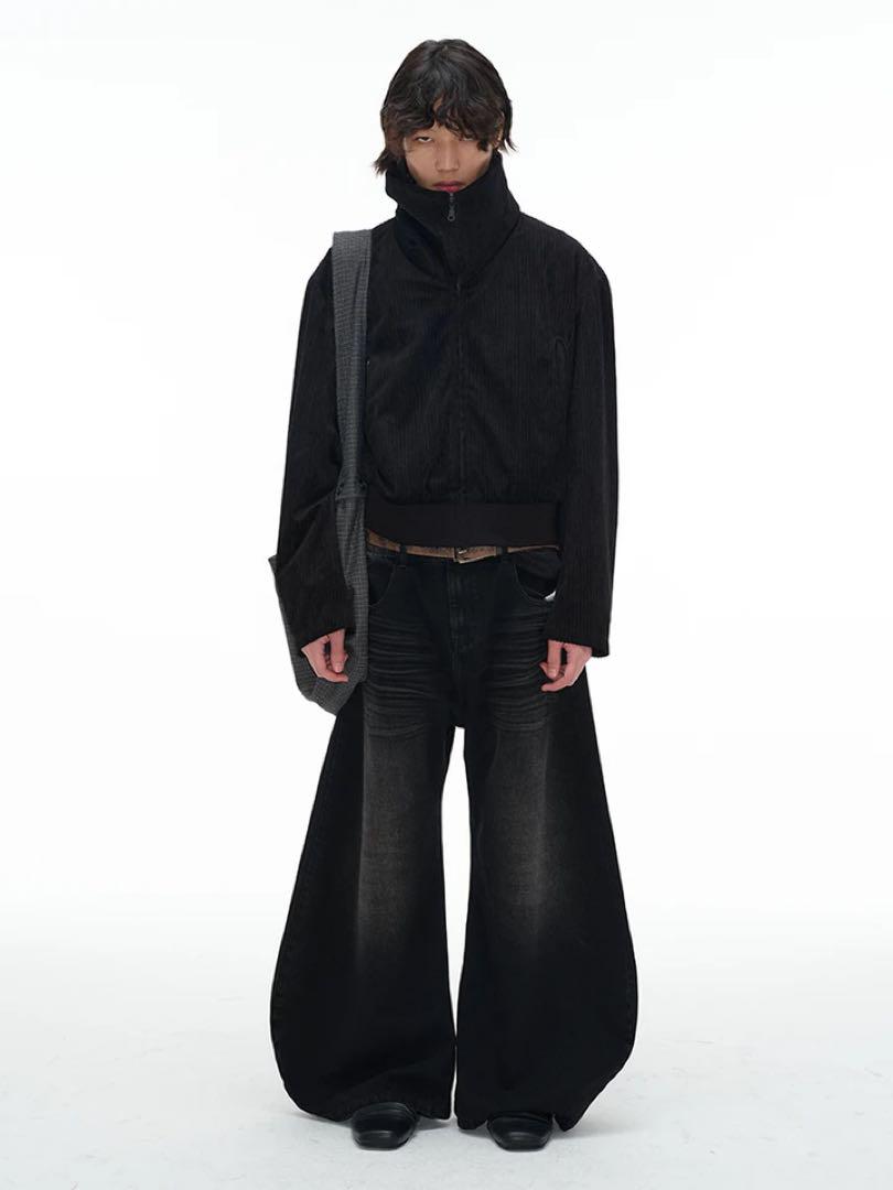 JCAESAR DENIMS ワイドシルエット ジーンズBLACK baggy - メルカリ