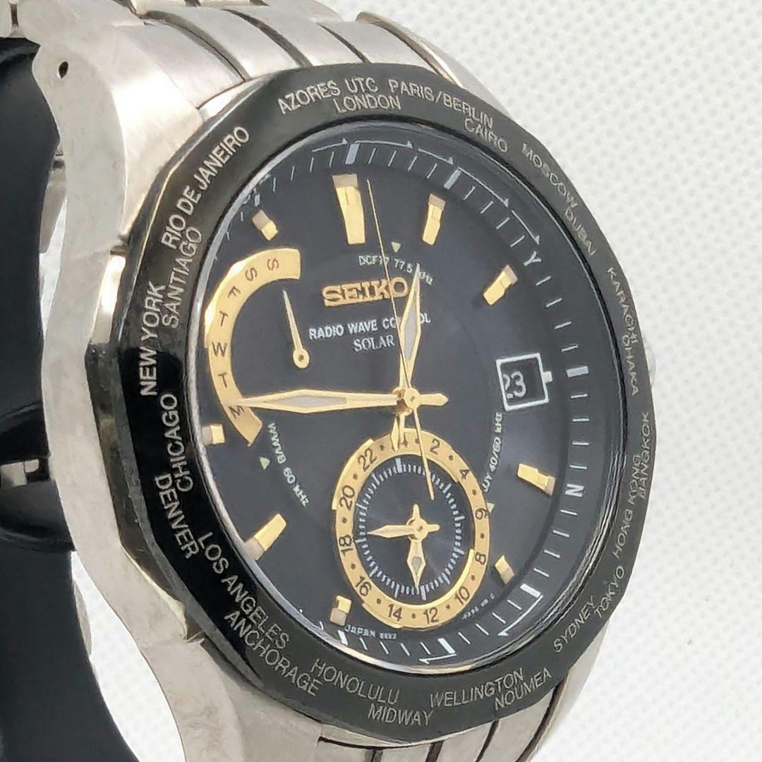 【稼働】SEIKO ブライツ ワールドタイム チタン 黒文字盤 メンズ 腕時計 【稼働】SEIKO ブライツ ワールドタイム チタン 黒文字盤 メンズ 腕時計