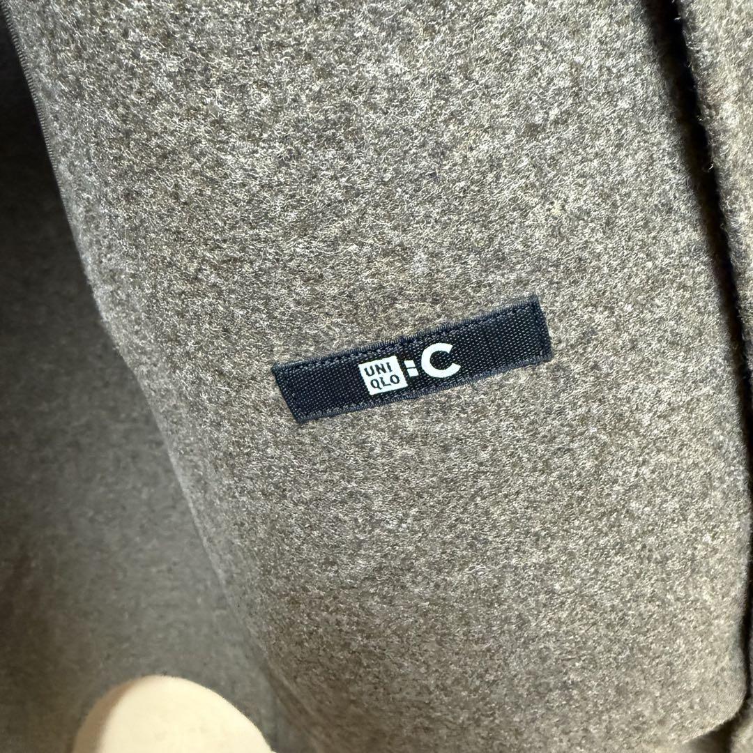 【ほぼ新品】UNIQLO:C ダブルフェイスコート　ブラウン