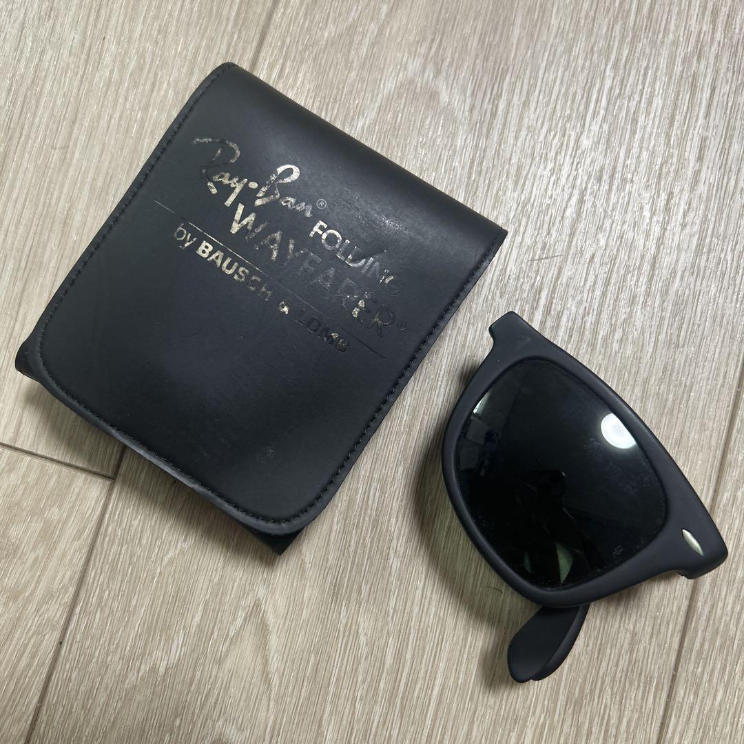 希少 レイバンRay Banサングラス wayfarer折りたたみ 早い者勝ち