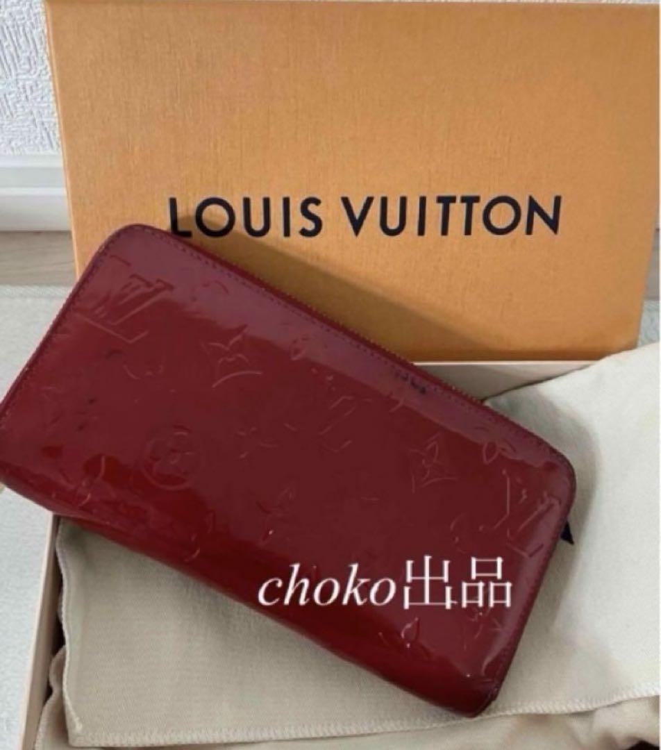 ヴィトン ヴェルニ 長財布 箱袋つき 赤 ジッピーウォレット エナメル 画像3