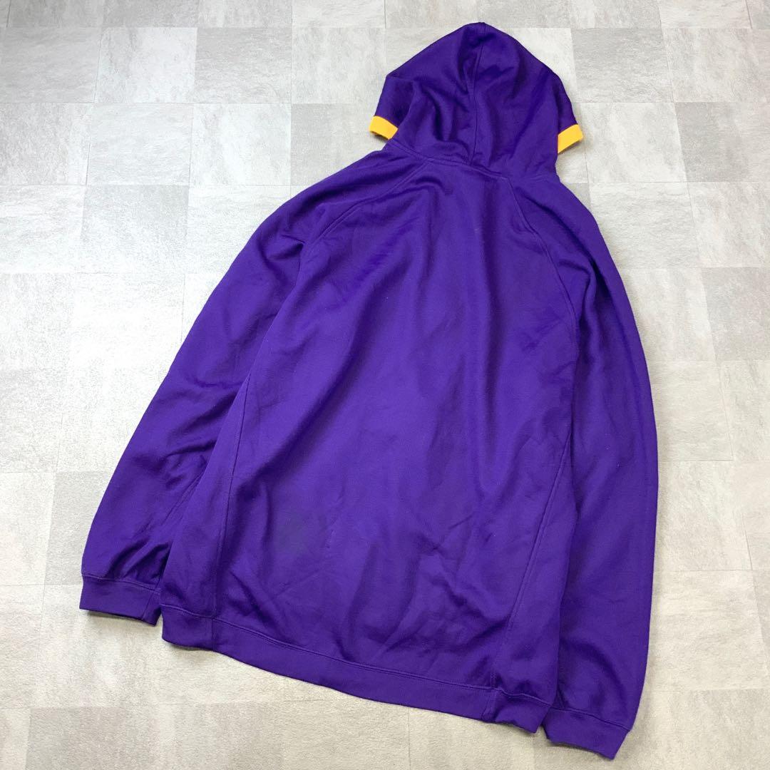 USA規格 adidas Lakers ビッグ刺繍 オーバーサイズ パーカー