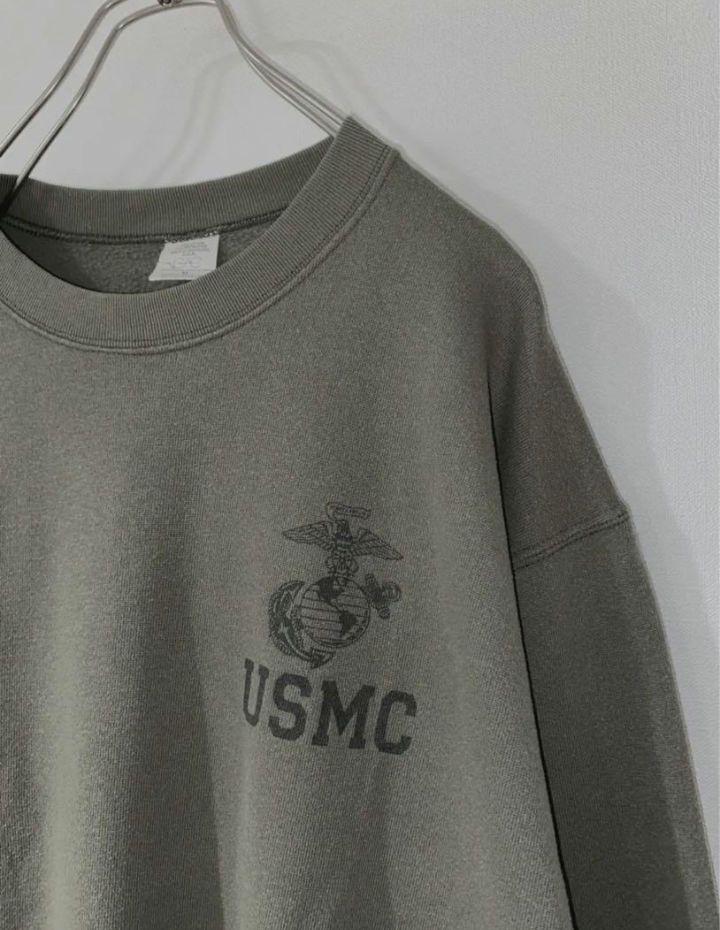 USMC 米国海兵軍 スウェット 米軍 アーミーカーキ ネイティブジャパニーズ