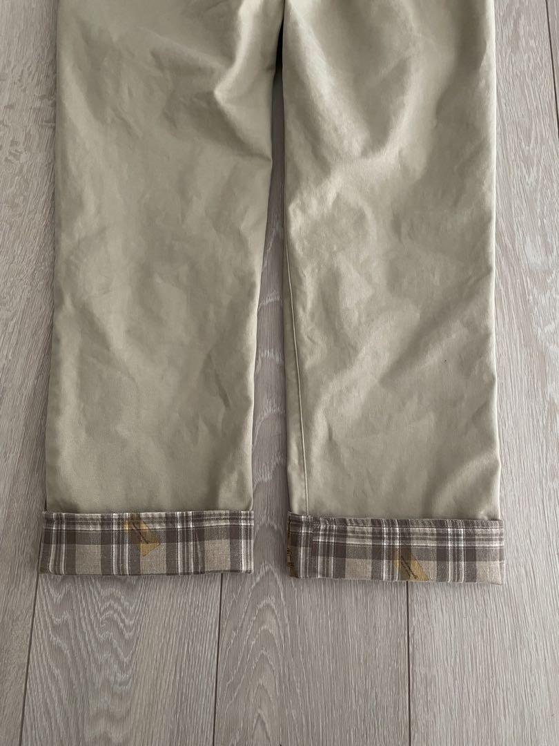 本物の マドモアゼルノンノン 甘撚超長綿オーガニックチノストレッチ パンツ