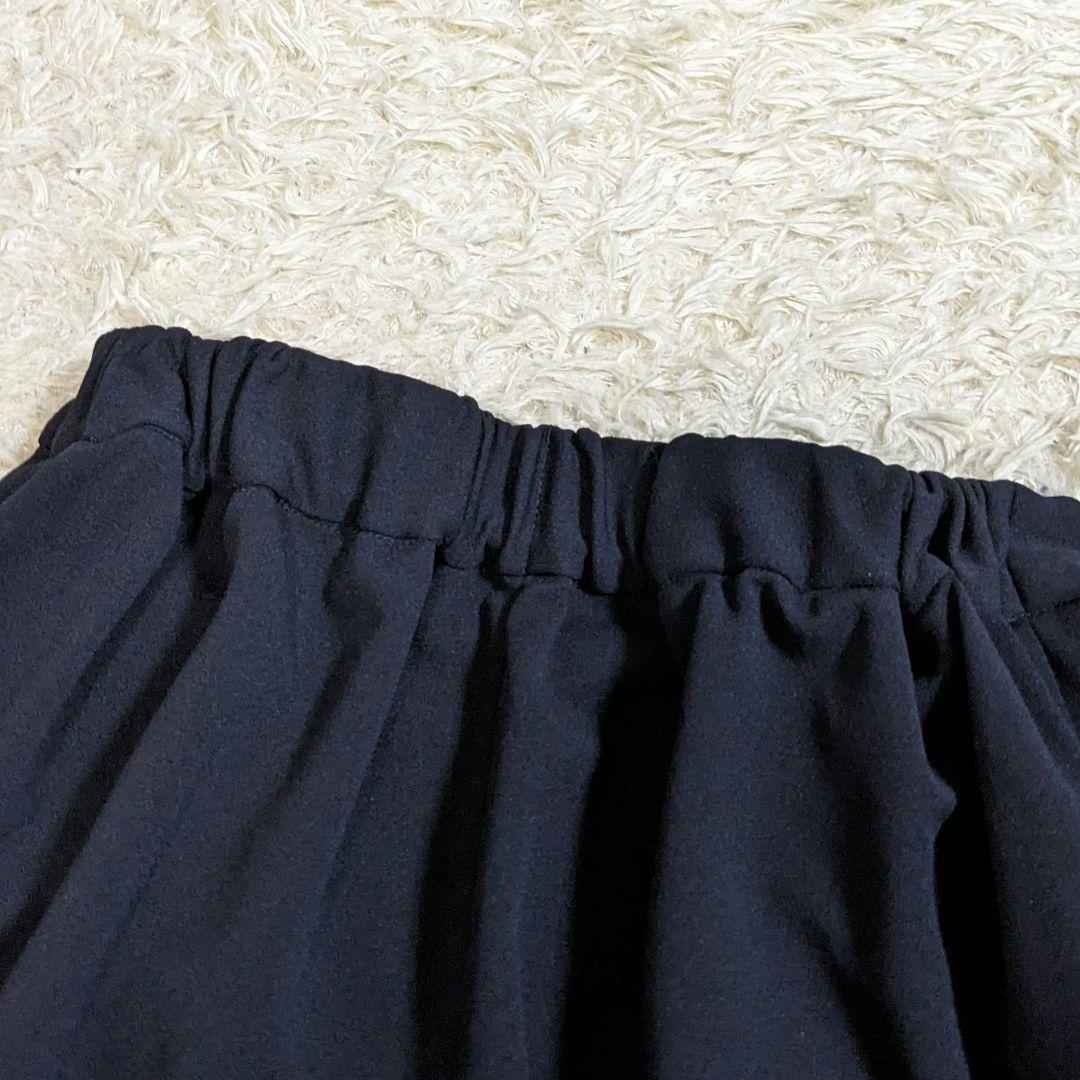 ルイルエ ブティック　セットアップ　パンツ　ゴム　ストレッチ　洗える　ネイビー