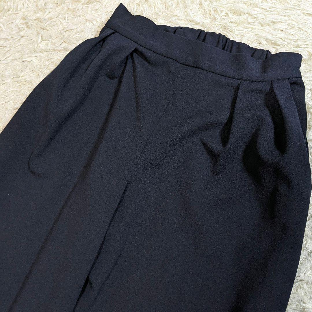 ルイルエ ブティック　セットアップ　パンツ　ゴム　ストレッチ　洗える　ネイビー