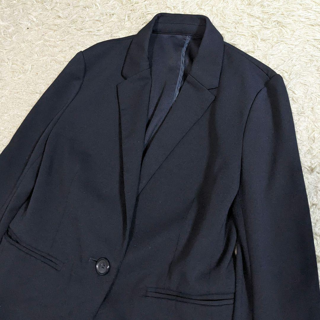 ルイルエ ブティック　セットアップ　パンツ　ゴム　ストレッチ　洗える　ネイビー