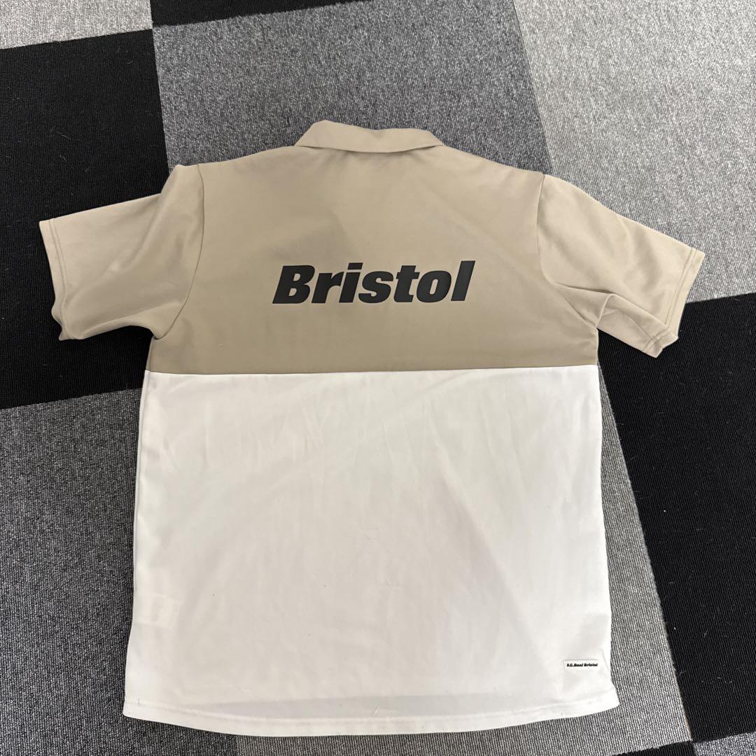 Bristol ポロシャツ Lサイズ ベージュ/ホワイト