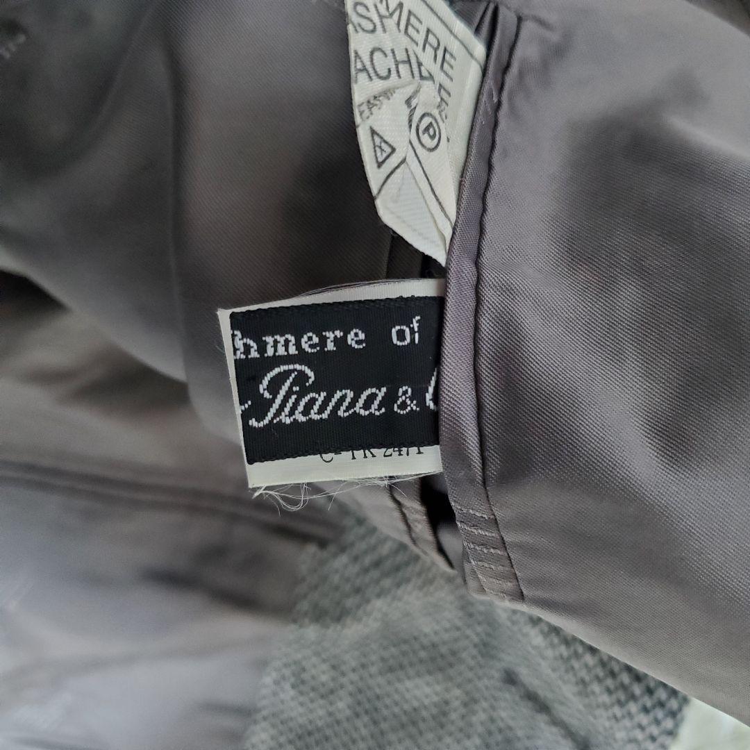 LANVIN　テーラードジャケット　ダブル　千鳥柄　ロロピアーナ　カシミヤ100