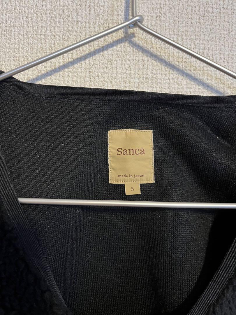Sanca (サンカ) / BOA V CARDIGAN - BLACK