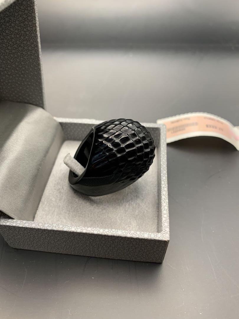 ラリック Lalique リング 指輪 ブラック アクセサリー