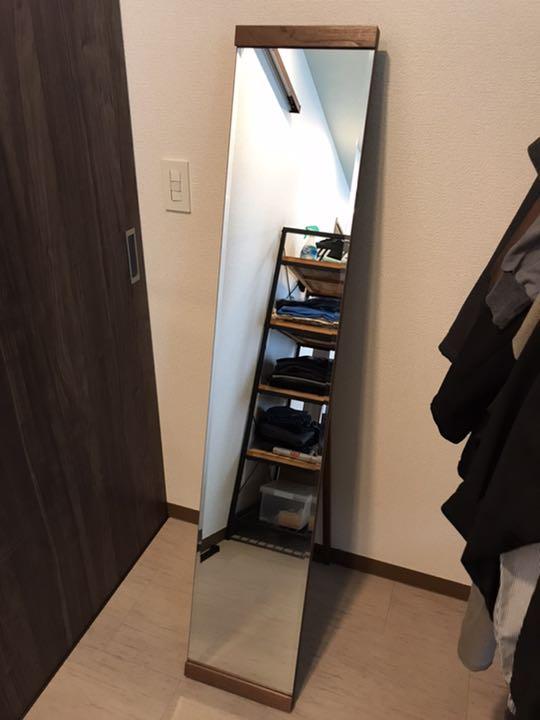 NITORI ニトリ スタンドミラー ノンチェ ミドルブラウン 都内で NITORI ニトリ スタンドミラー ノンチェ ミドルブラウン 都内で