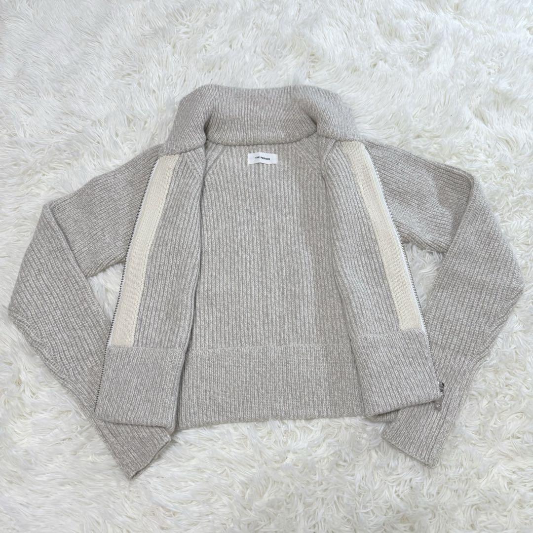 トップス RERACS BULKY CASHMERE/SILK DRIVERS KNIT