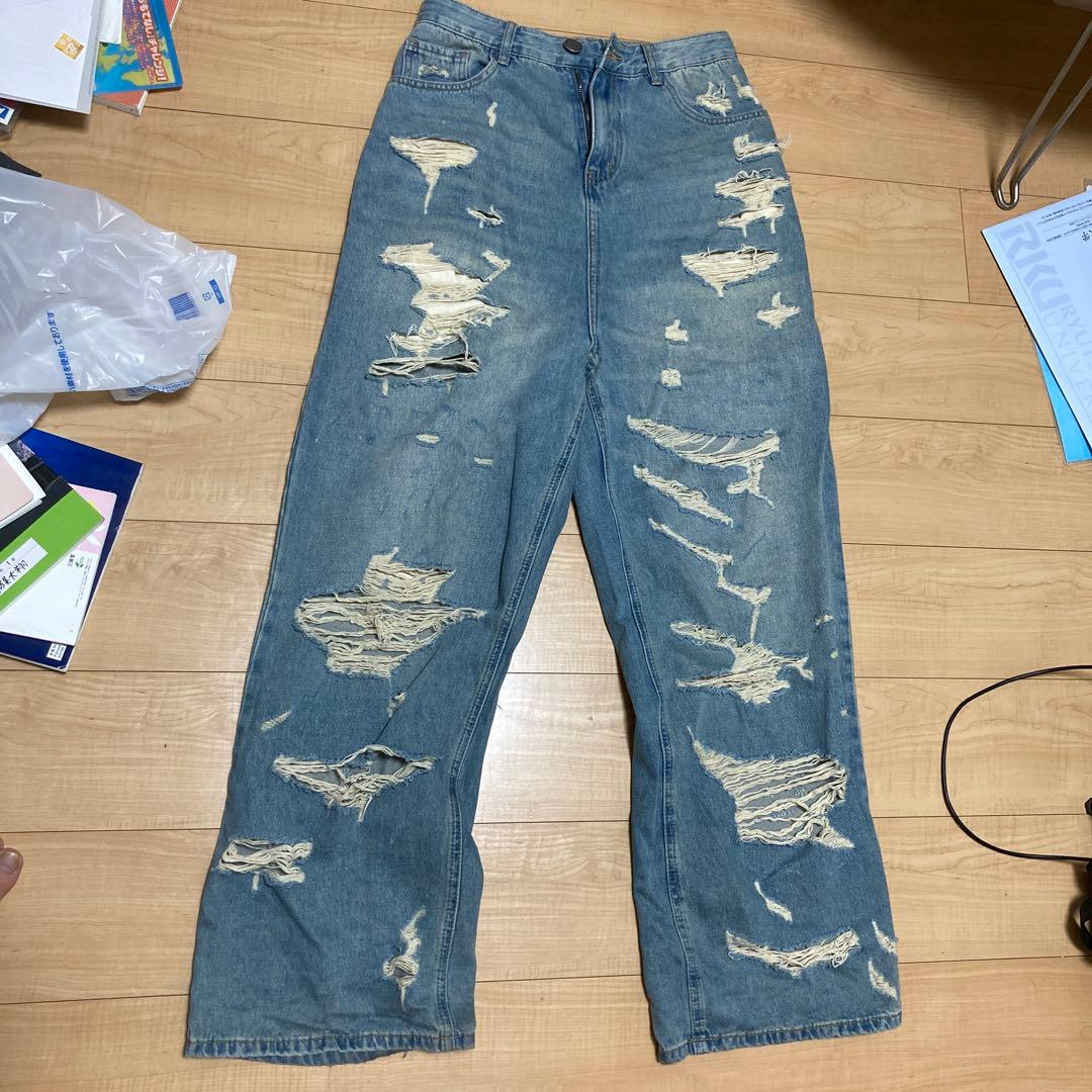 ハードダメージ加工デニムパンツ M.P Studios 新品本物 32%割引 www