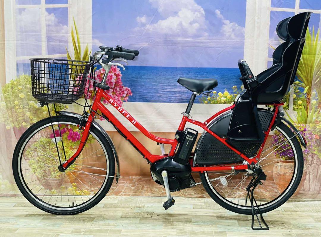 26インチHYDEE!! ⭐️ブリヂストン子供乗せ電動アシスト自転車Y2105