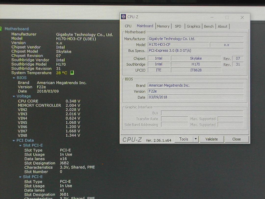 ジャンクCPU付き　GIGABYTE　GA-H170-HD3 LGA1151