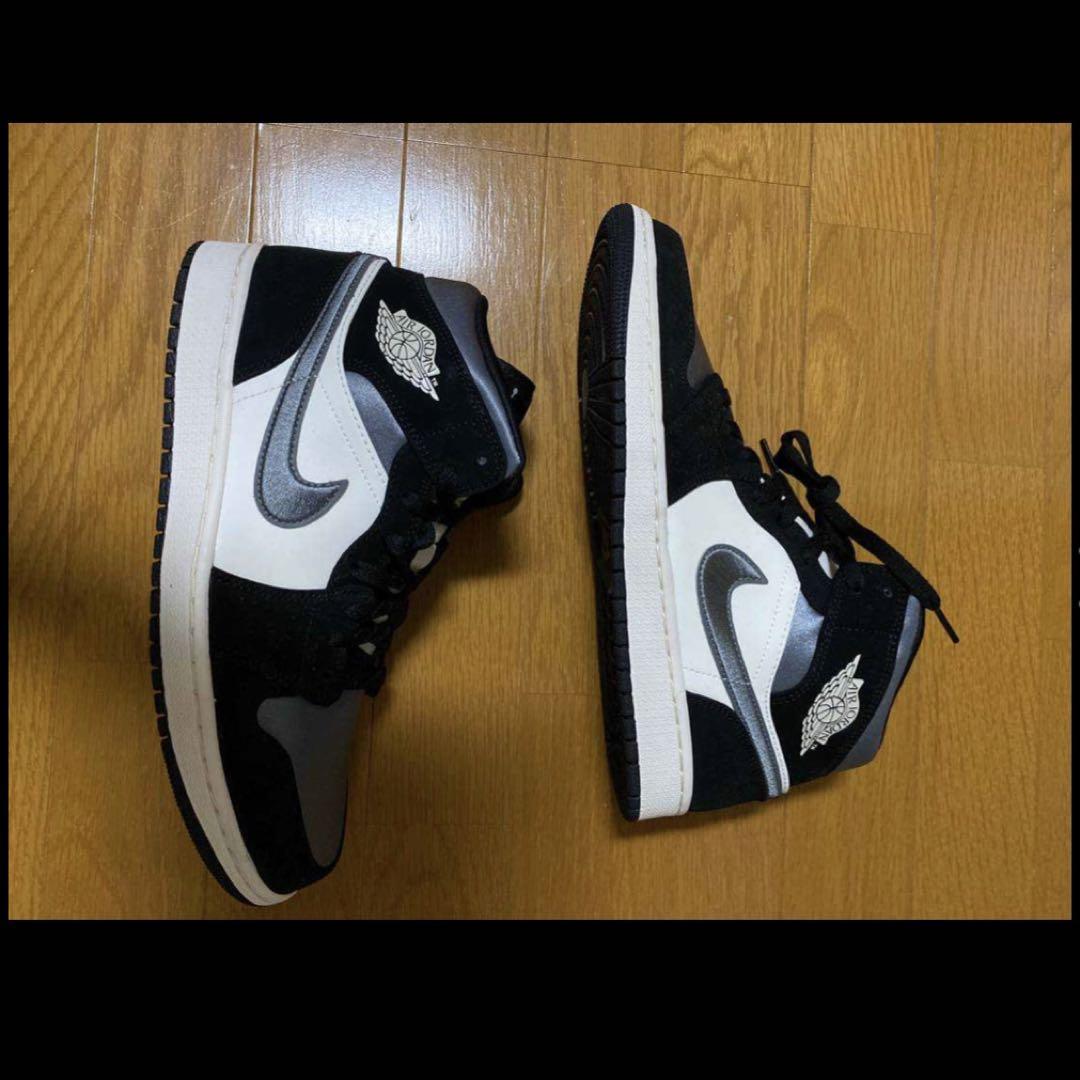 セール中Air jordan 1 mid se black white靴