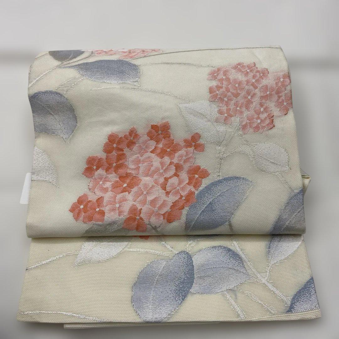 豪華 色無地 紬 小紋 正絹 名古屋帯 白 5963紫陽花 絽 メルカリ - 夏物 着物・浴衣