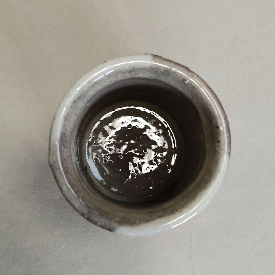 小栗正男　粉引 湯呑　美濃焼