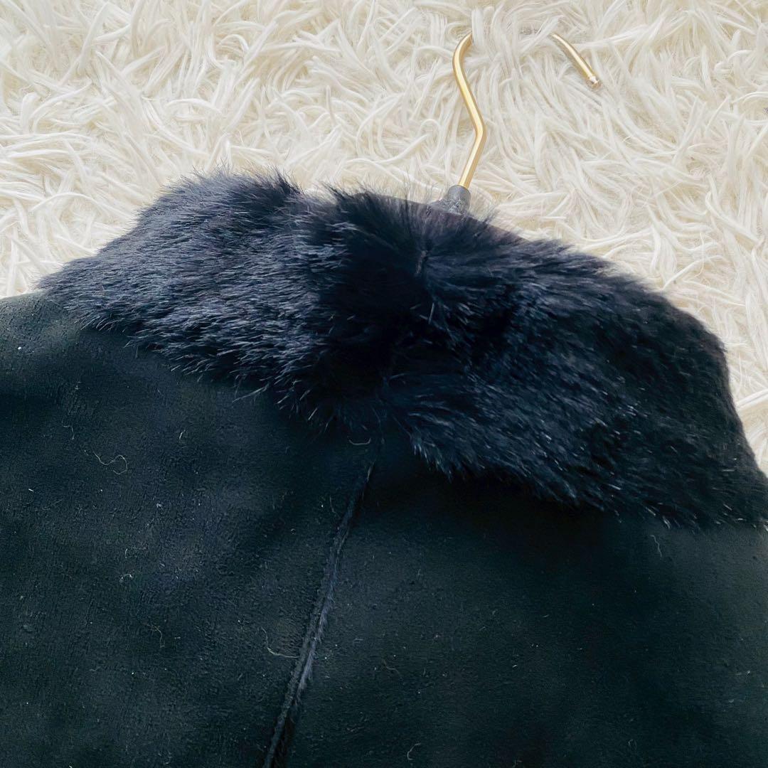 アルマーニ●イタリア製ラムスエード×ファー●希少ポンチョ型 ムートンジャケット アルマーニ●イタリア製ラムスエード×ファー●希少ポンチョ型 ムートンジャケット