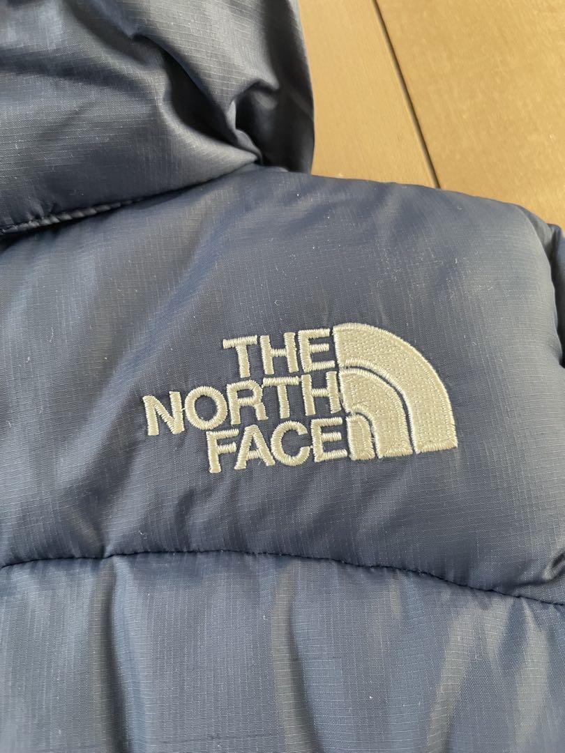 THE NORTH FACE フード付きダウンジャケット ネイビー 80