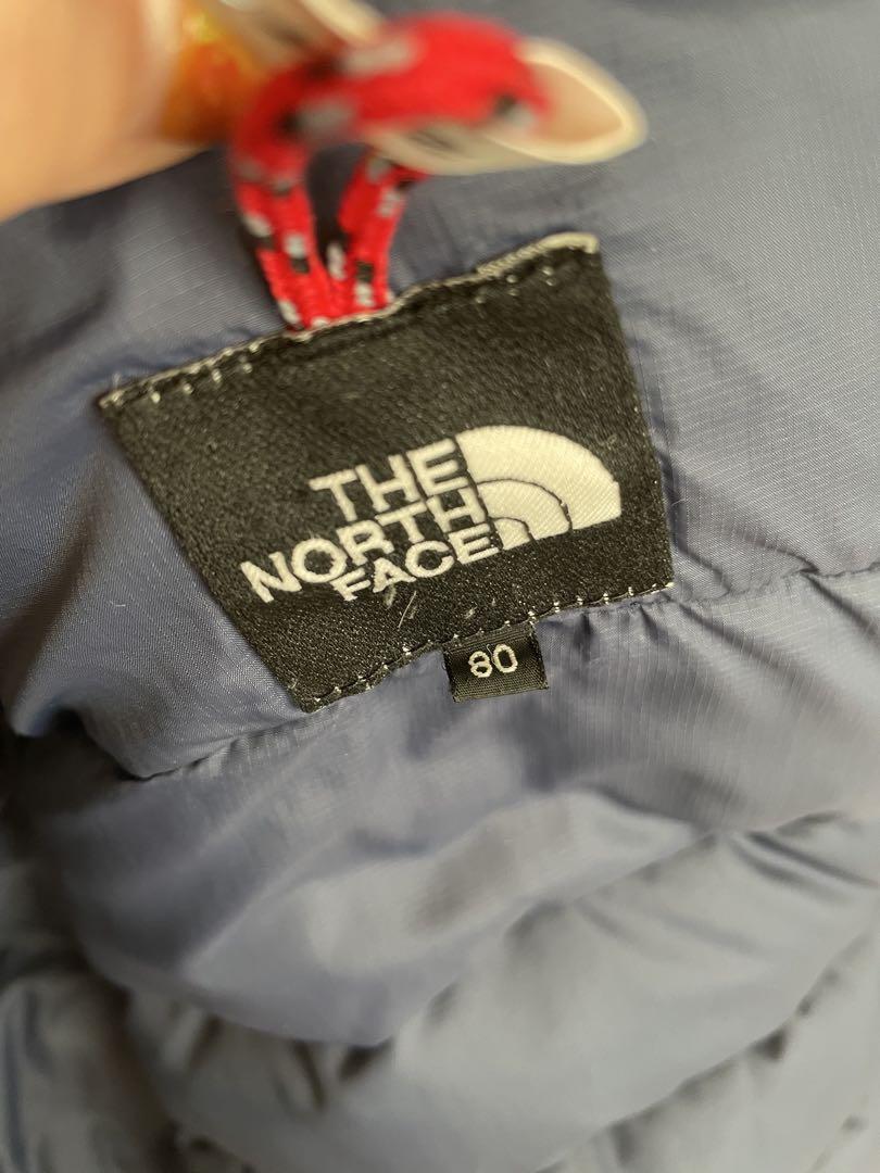 THE NORTH FACE フード付きダウンジャケット ネイビー 80