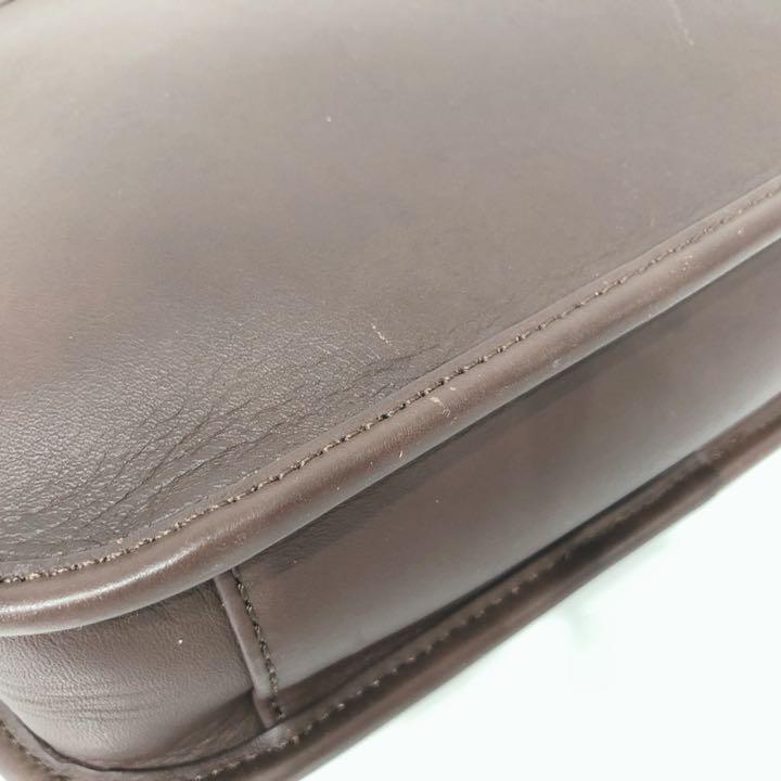 美品 ショルダーバッグ レザー シンプル 茶 bcJXG-m90810223575 OLD COACH コーチ 通販限定品