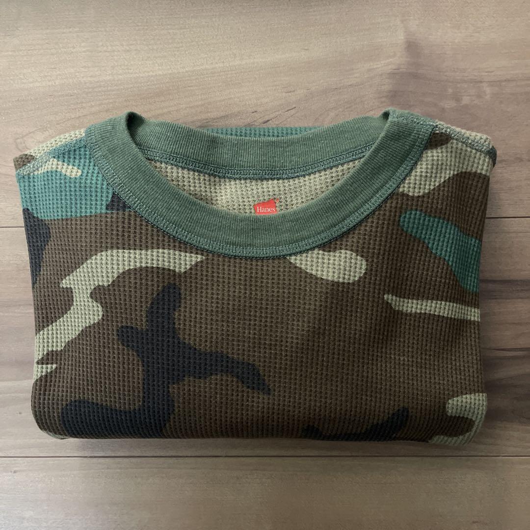 【美品】Supeme Hanes Thermal Crew【Lサイズ】