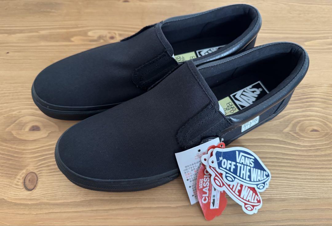 新品 VANS SSZ コラボ スリッポン 裏VANS 別注 ブラック