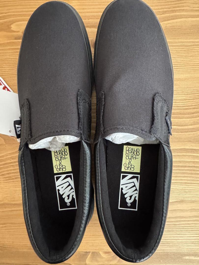 新品 VANS SSZ コラボ スリッポン 裏VANS 別注 ブラック