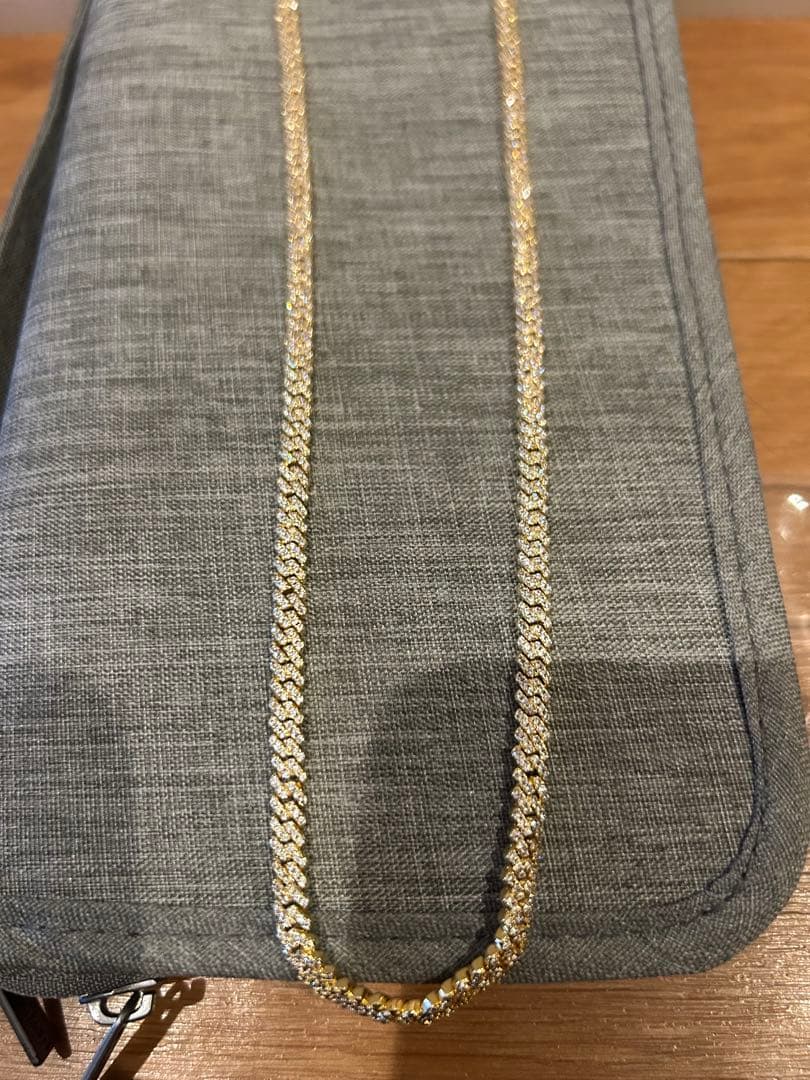 glitter グリッター Iced Out Prong Chain ネックレス